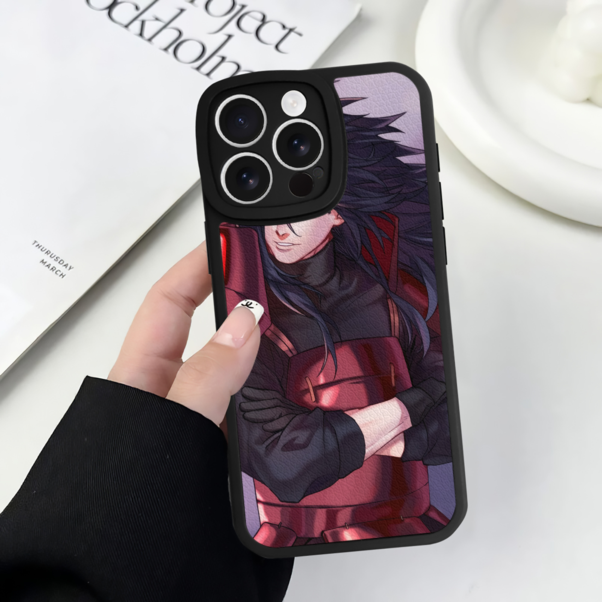 （画像用） NARUTO -ナルト- NARUTO -ナルト- 疾風伝 【iPhone 16シリーズ対応】シリコンスマホケース（レザー調） 材質：シリコン